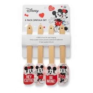 Disney Red and White Mickey & Minnie Spatula Set